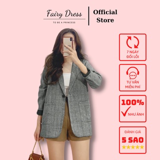 Áo Blazer nữ dạ 2 lớp Phong cách Hàn Quốc