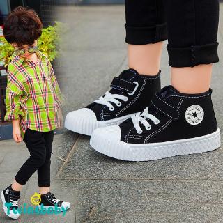 Giày thể thao canvas cổ cao cho bé