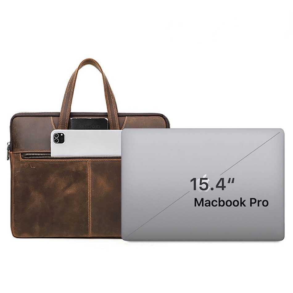 Túi Xách Da Đựng Laptop MacBook Air 13 Pro 14 15 inch MacBook 15.6 inch Chống Sốc