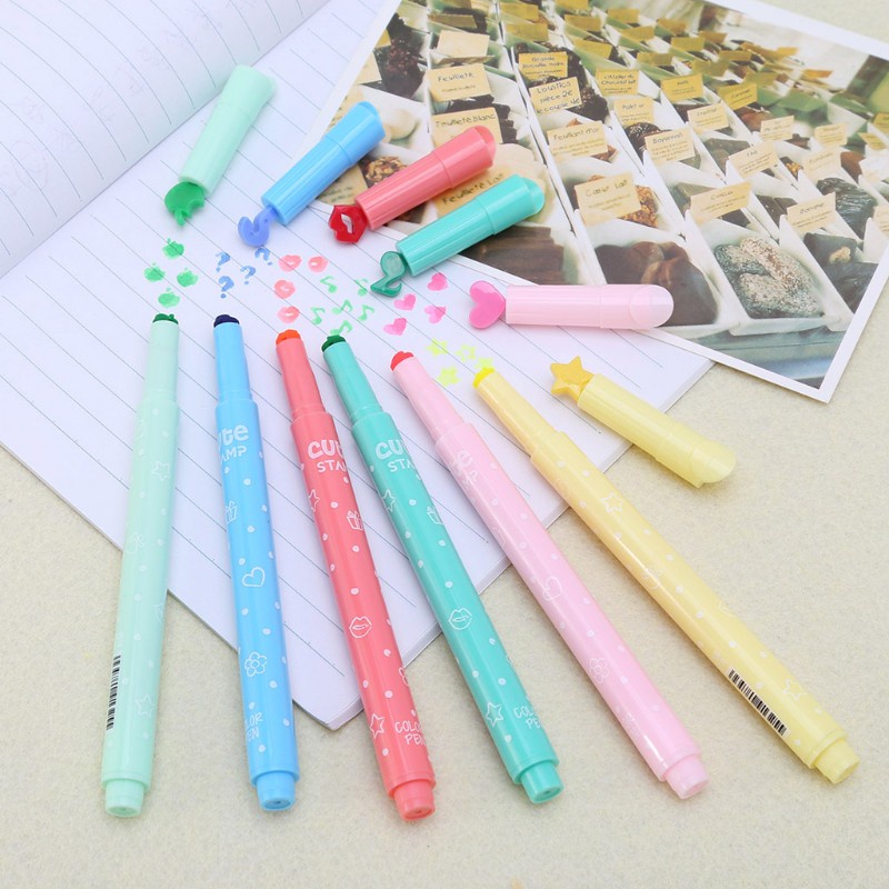 Bút đánh dấu hoa văn dễ thương Highlighter