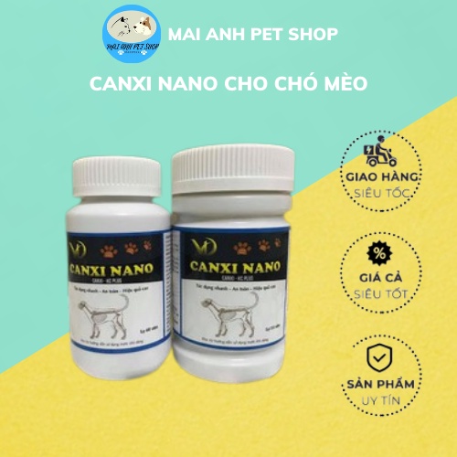 Canxi Nano dành cho chó mèo combo 10 viên