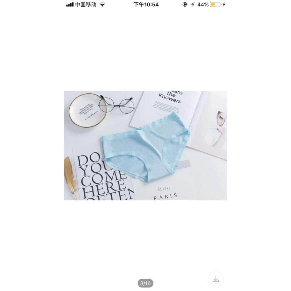 Set 10 quần lót cotton trơn