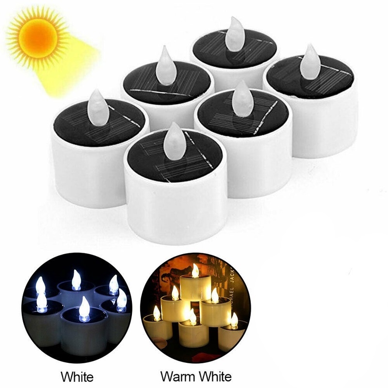 Đèn LED hình cây nến chống nước chạy bằng năng lượng mặt trời dùng trang trí nhà cửa