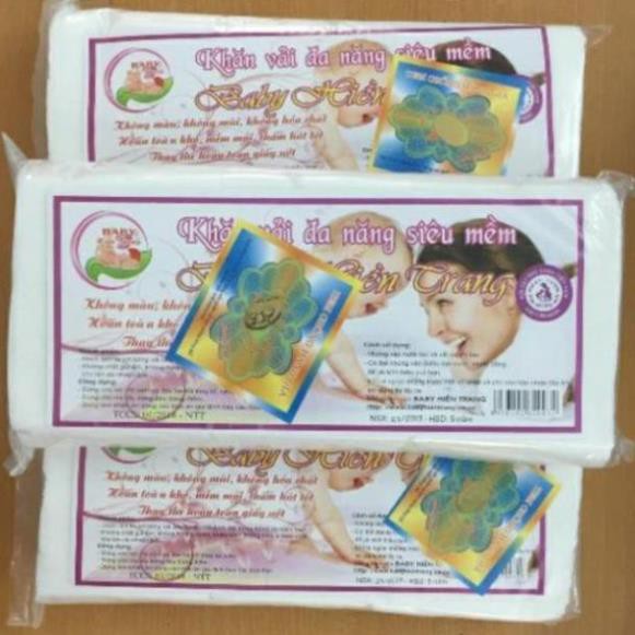 [Loại 200gr]Combo 10 gói Khăn Vải Khô đa năng Baby Hiền Trang (khoảng 150 tờ)