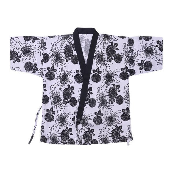Trang Phục Kimono Họa Tiết Hoa / Quả Dứa Màu Xanh Dương / Đen Phong Cách Nhật Bản