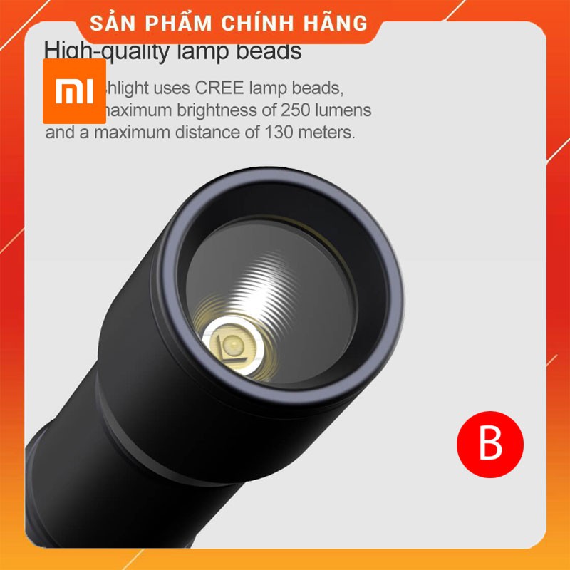 Đèn pin cầm tay siêu sáng mini Xiaomi Beebest,đèn pin xiaomi chính hãng