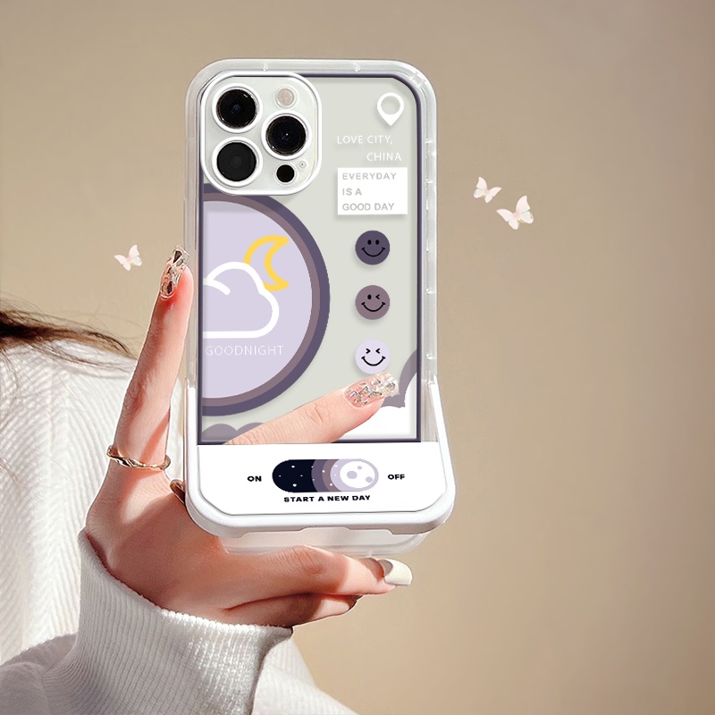 Ốp Điện Thoại Silicon Dẻo Trong Suốt Họa Tiết Dễ Thương Cho Iphone 13 12 11 Pro XS MAX X 8 7 6 Plus 13 Pro XR 12 SE 2020 Đứng