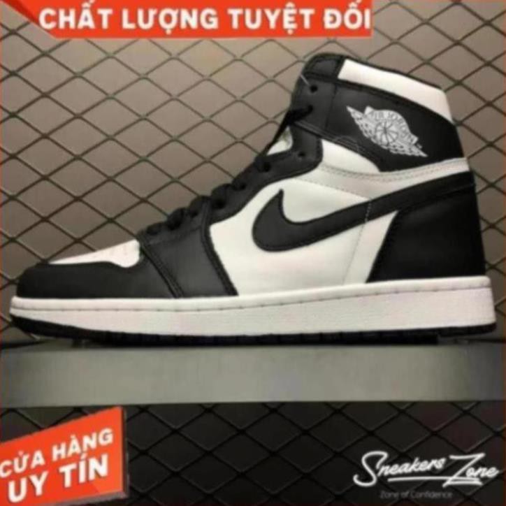 Giầy Jordan 1 đen trắng cao cổ chất đẹp fullbox [Fullbox]