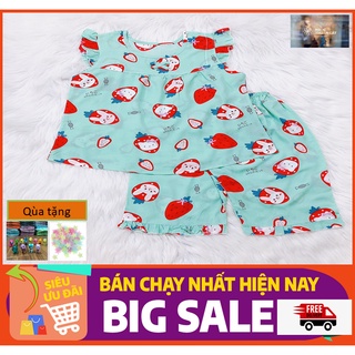 [SIZE 30 - 40 KG] Bộ quần áo bé gái quần lửng / Bộ đồ tole bé gái quần lửng vải mềm, mịn, mát hàng Việt Nam chất lượng