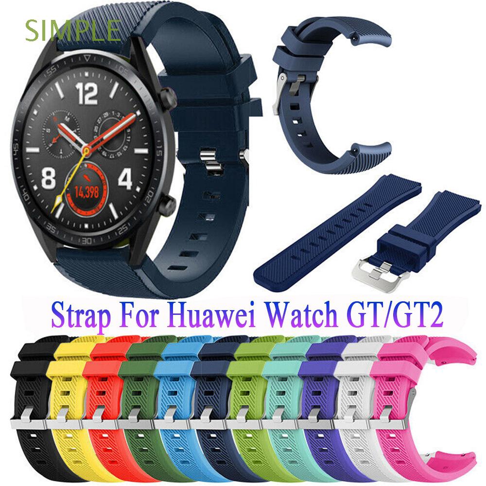 Dây Đeo Mềm Kiểu Dáng Đơn Giản Cho Đồng Hồ Thông Minh Huawei Watch Gt / Gt2