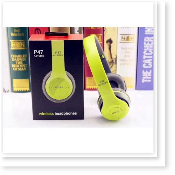 Tai nghe Bluetooth chụp tai P47 có khe cắm thẻ nhớ Bảo Hành 3 Tháng | BigBuy360 - bigbuy360.vn