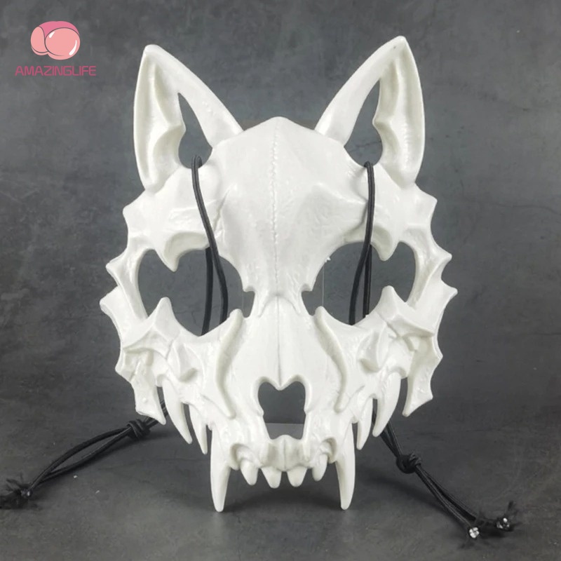 Mặt Nạ Hóa Trang Halloween Hình Quỷ Răng Dài Độc Đáo