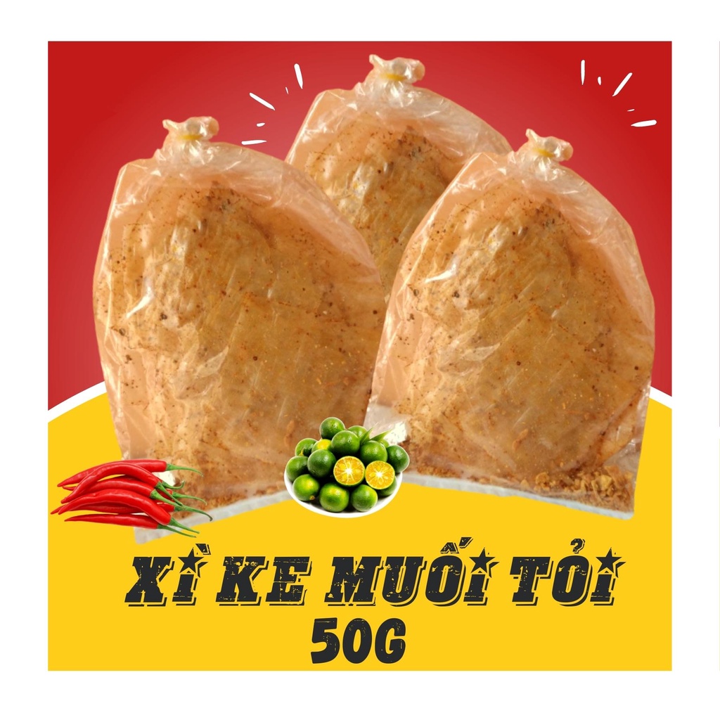 Bánh Tráng Muối Nhuyễn Xì Ke Phơi Sương Trộn Tỏi Xike Tây Ninh 50gr Ăn Vặt ANANFOODS XKTN50