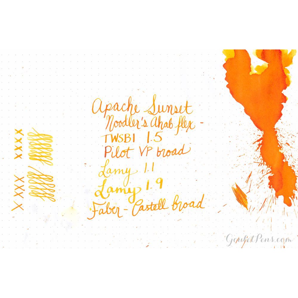 Mực Bút Máy Noodler's - Gam Màu Orange - Lọ 90ml