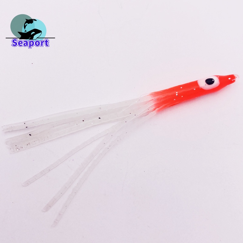 Set 10 Mồi Câu Cá Giả Hình Bạch Tuộc 7.5cm/2.9inch