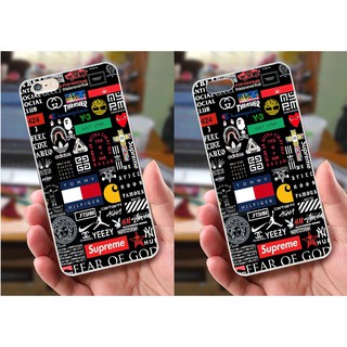 Ốp lưng iPhone 6 Plus / 6S Plus (dẻo viền trắng trong) - Brands