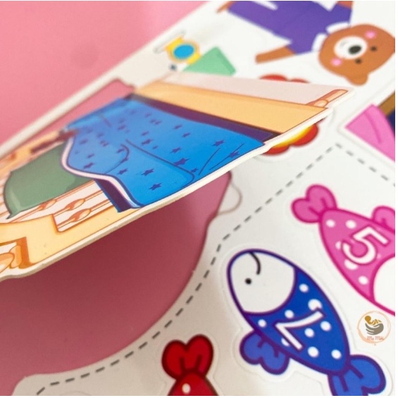 Đồ chơi bộ bóc dán thông minh 17 chủ đề cho bé - bộ học tập bóc dán montessori dùng nhiều lần giúp bé phát triển trí tuệ
