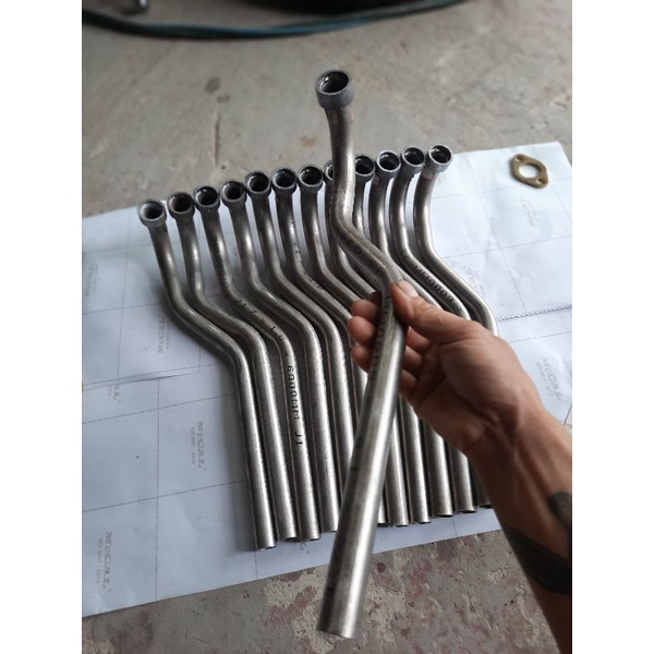 Cổ Pô bô inox 304 lắp xe wave 110 honda