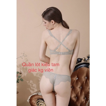 Bộ đồ lót xuất ren Âu , có gọng mút dày 4 cm siêu nâng ngực chất ren mềm mát