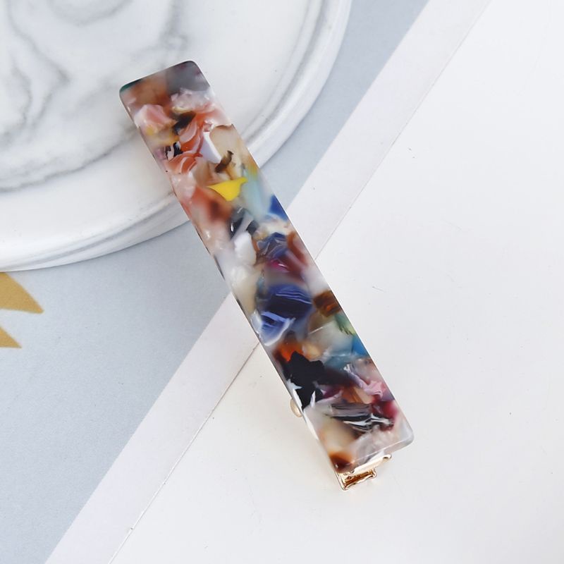 Kẹp Tóc Mỏ Vịt Bằng Acrylic Màu Kẹo Ngọt Phong Cách Hàn Quốc Tối Giản Cho Nữ flgo Marb