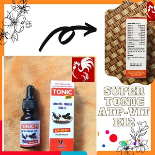Super tonic atp + b12 tăng lực - tăng tốc - tăng lì đòn cho gà đá, chim căng lửa đấu bền