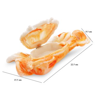 Tượng Cua Đá Màu Cẩm Đỏ