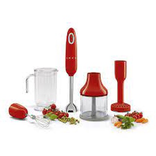Máy xay cầm tay đa năng smeg hbf02, máy xay đồ ăn dặm cho bé, công suất 700w, chất liệu thép không gỉ, nhập đức