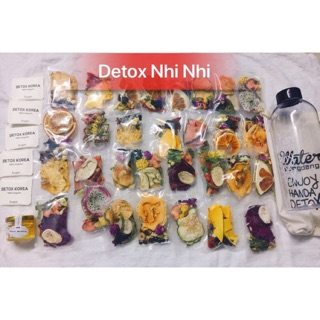DETOX KOREA  TẶNG BÌNH 1000ML- mix 5 vị hoa quả
