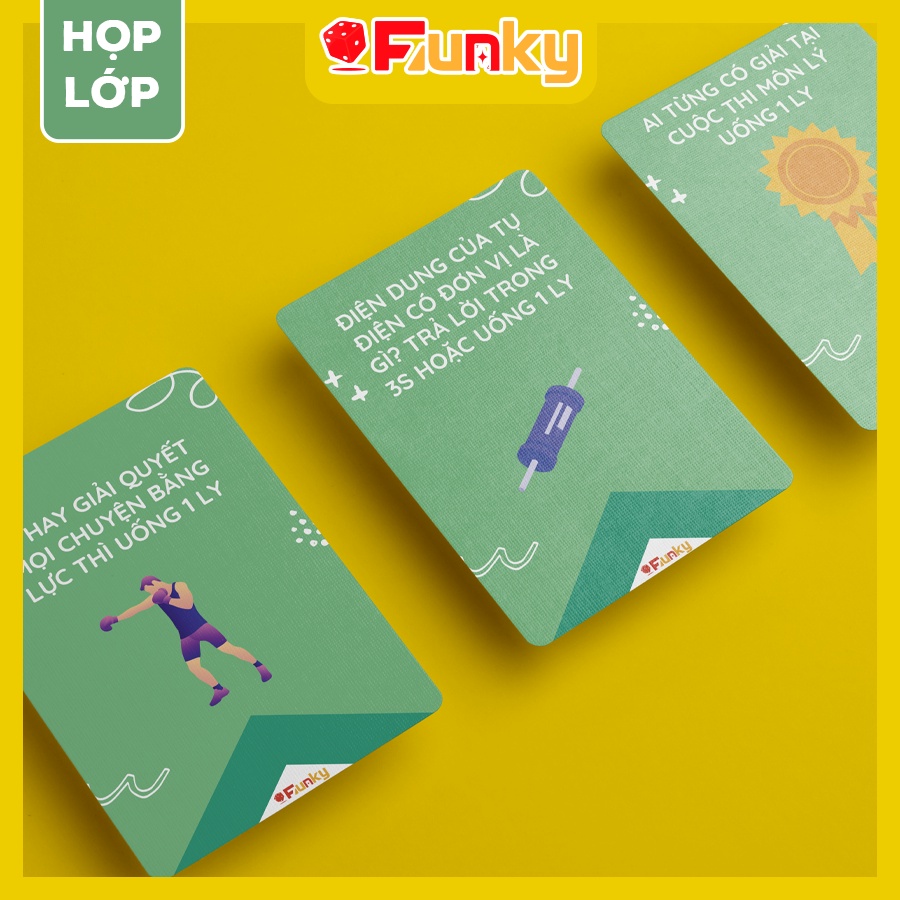 Bộ Bài “Họp Lớp” Môn “Vật Lý” 7Funky. Drinking Game Ôn Bài Trên Bàn Nhậu Vui Quên Lối Về
