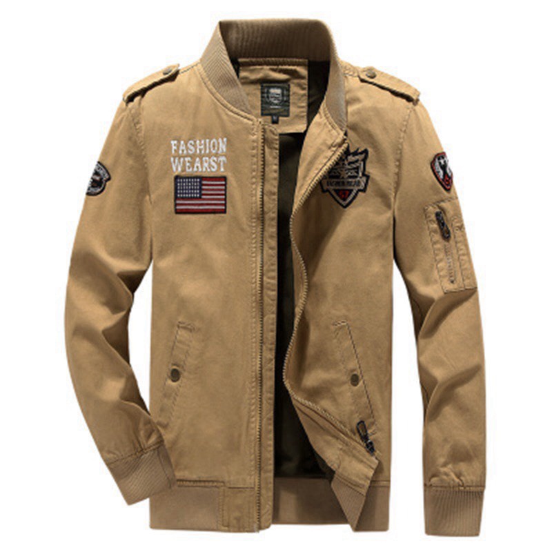 Áo khoác kaki nam 2 lớp logo thêu cực xịn , bao đẹp sang trọng phong độ cho ae THỜI TRANG KOKO MI