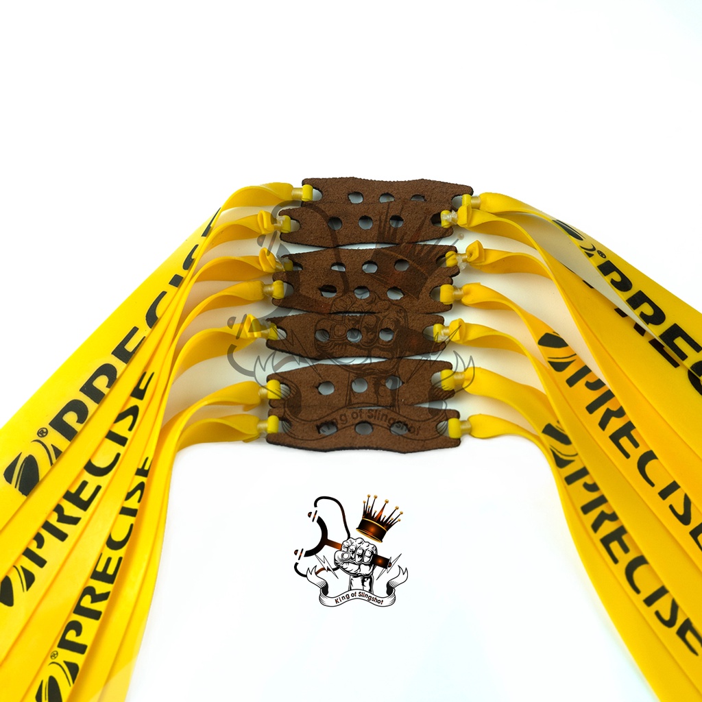 5 Dây ná cao su Precise V3 chính hãng cao cấp, dày 0.7mm MÀU VÀNG khổ 13 19 150mm siêu bền bỉ [V3R]