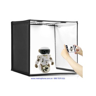 Hộp chụp sản phẩm 60 x 60 cm puluz tích hợp đèn led siêu sáng cao cấp