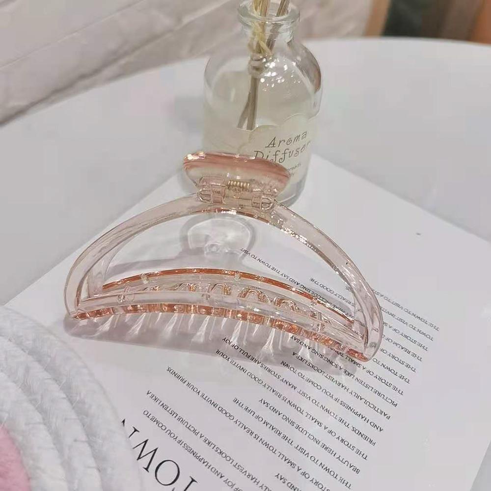Kẹp Tóc Dạng Bán Nguyệt Cỡ Lớn Bằng Acrylic Thời Trang Cho Nữ