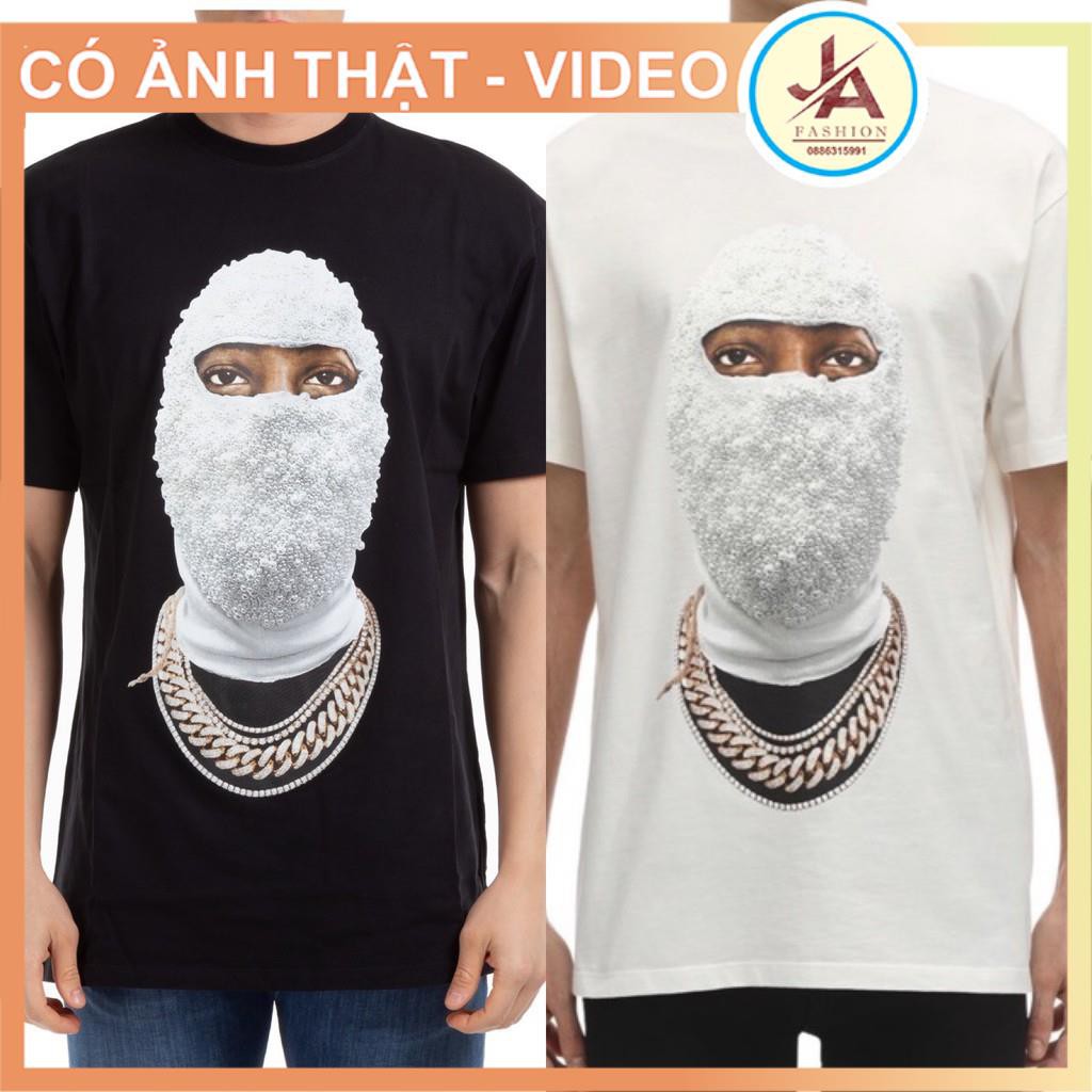 Áo Thun Nam In nổi hình Ih Nom UhNit Face Mask Black bịt mặt ,Áo Phông  Nam Nữ Cổ Tròn Tay Ngắn Siêu hót