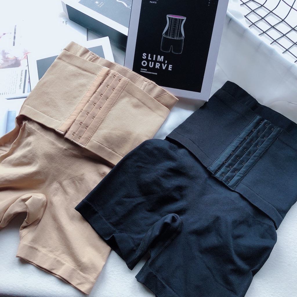 Quần Lót Ôm Sát Định Hình Cơ Thể Chất Liệu Cotton An Toàn Lưng Cao Cho Nữ