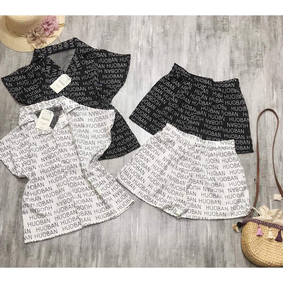 N607. Sét bộ đùi chữ cổ vest phối ren lưng, Chất đũi thái, hàng bán shop  đầm lolita -Hàng nhập khẩu