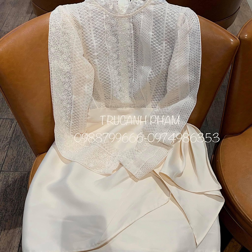 váy ren thiết kế phối chân tafta | BigBuy360 - bigbuy360.vn