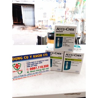 Que thử đường huyết ACCU - CHEK INSTANT HỘP 25 QUE