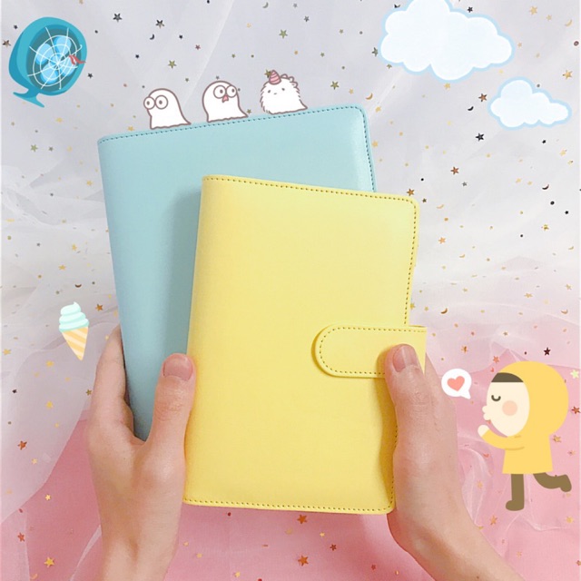 Bìa Sổ Còng 6 Lỗ Bìa Da Sổ Còng 6 Lỗ A5/A6 Bìa Sổ Còng Planner Da, Bìa da sổ còng A5/A6, Sổ tiết kiệ