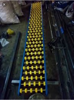Bánh xe con lăn băng tải phi 50 cốt 6