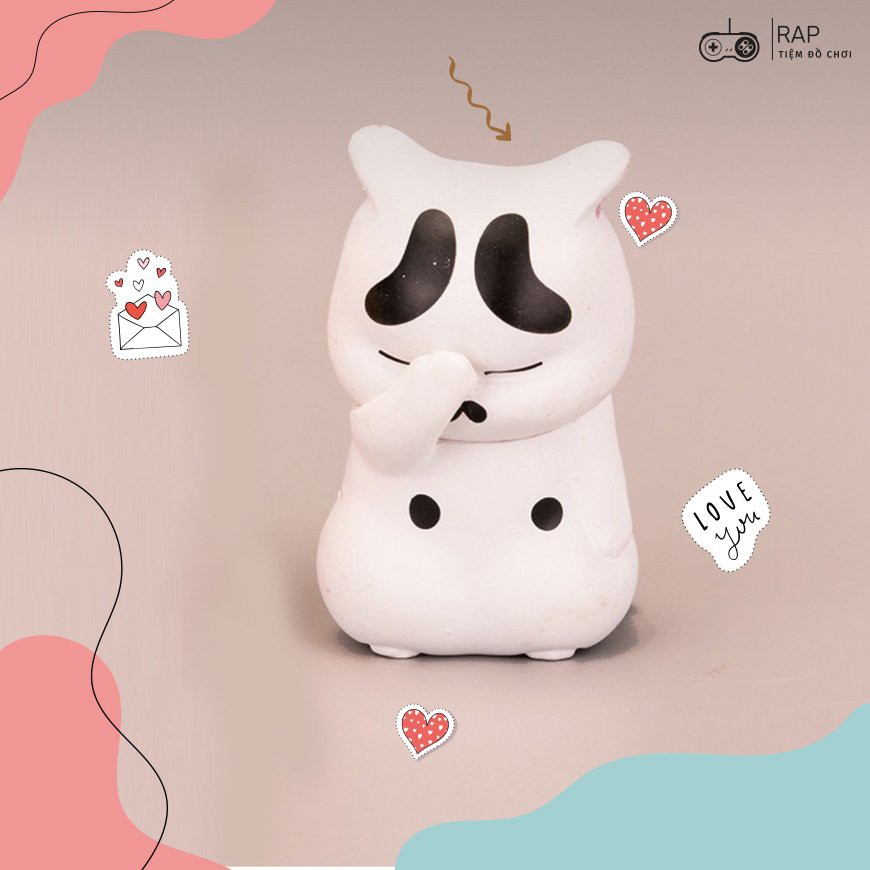 Set 3 mèo mô hình bất lực, mèo mô hình xấu hổ mèo che mặt mèo khoanh tay để bàn full biểu cảm dễ thương cute - HT19