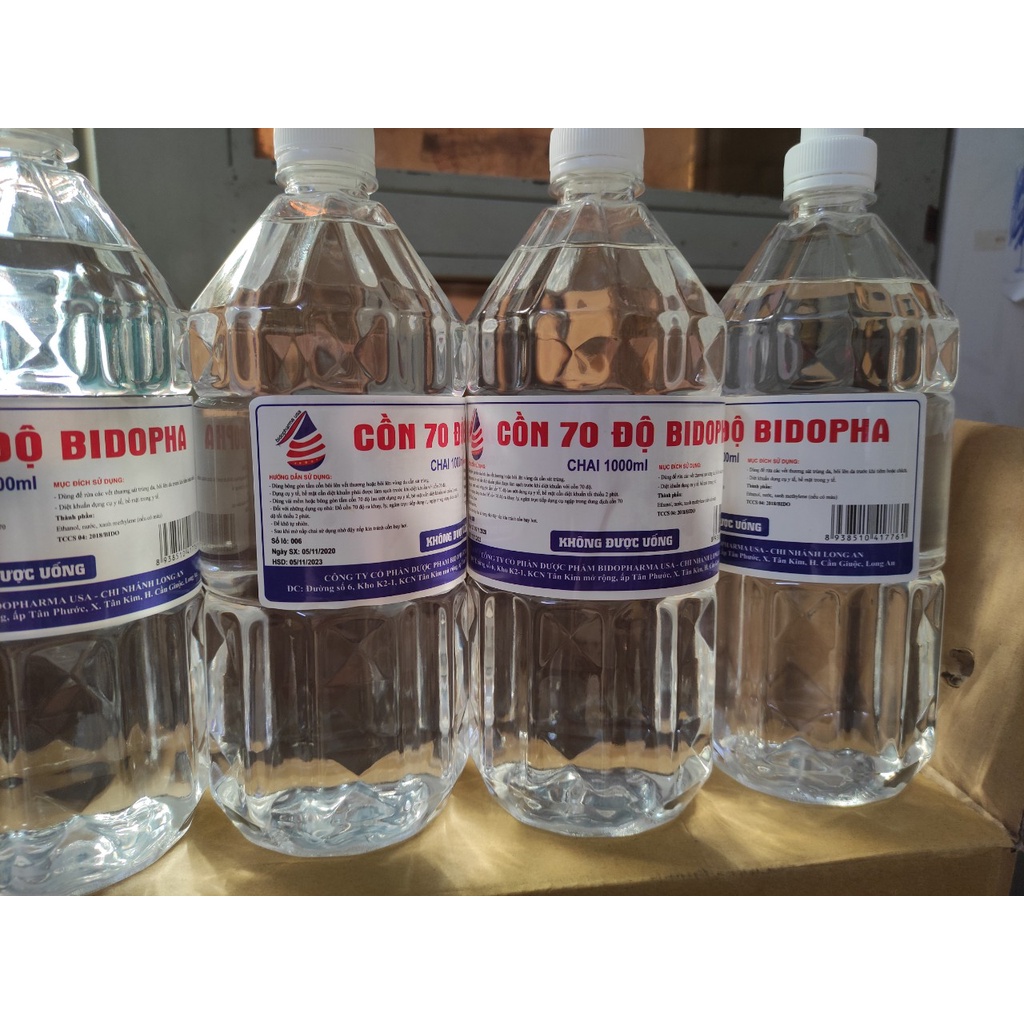 CỒN 70 ĐỘ BIDOPHA - CHAI 1000 ml | BigBuy360 - bigbuy360.vn