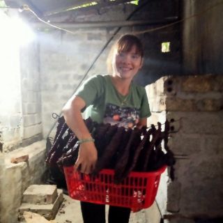 180k/500g Thịt lợn sấy gác bếp ( gói 0.5 kg)