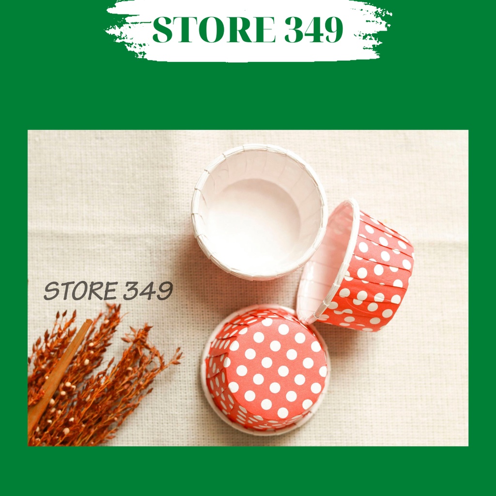 Ly Giấy Cupcake Tròn 4435 100 Cái- giao màu ngẫu nhiên