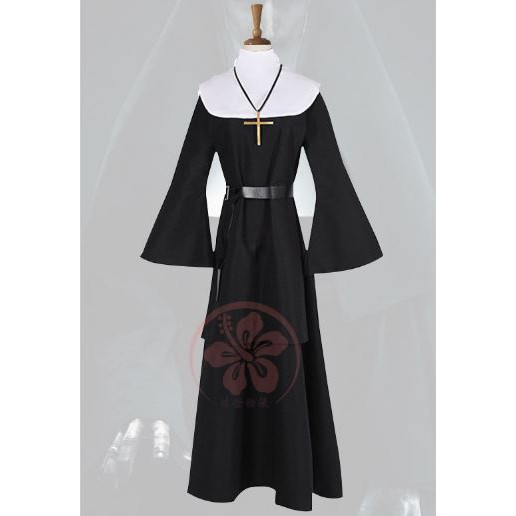 Bộ đồ cosplay sơ Valak hóa trang Halloween đủ phụ kiện đi kèm