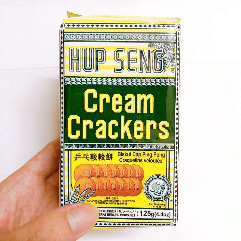 Bánh Ăn Kiêng Lúa Lạt Hup Seng Cream Cra.ckers (Gói 125g)