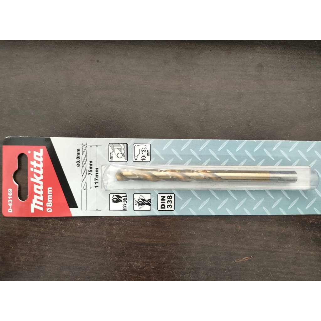 Mũi khoan kim loại  Hss-Tin Makita D-43125 D-43169 D-43206 D-43228 D-43234 - Hàng chính hãng