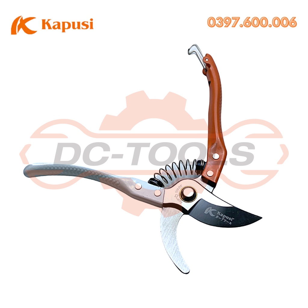 KÉO CẮT CÀNH, TỈA CÀNH CÂY, DỤNG CỤ CÂY CẢNH (KAPUSI) - CAM TRẮNG DC-TOOLS