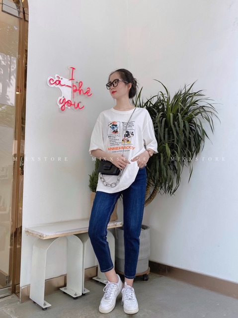 QUẦN BAGGY JEAN XOĂN LAI TRƠN DÁNG 9 TÂC JEAN CAO CẤP XUẤT XỊN