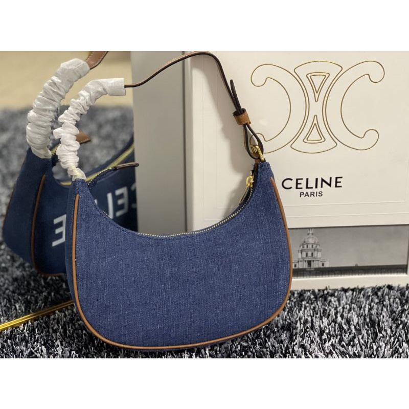 Túi xách đeo kẹp nách nữ da thật nhiều màu sành điệu Céline paris